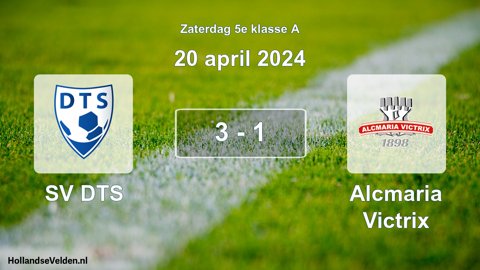 Total number of matches played: SV DTS - Alcmaria Victrix 3 - 1 (20 April 2024)