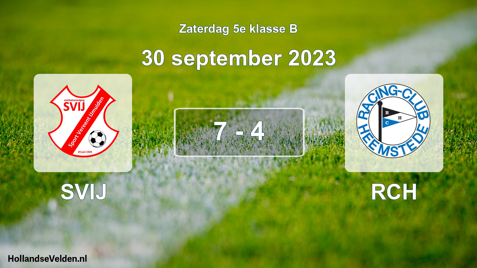 Total number of matches played: SVIJ - RCH 7 - 4 (30 September 2023)