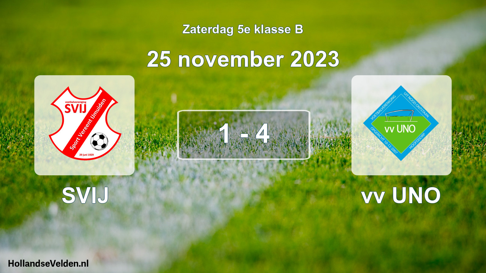 Total number of matches played: SVIJ - vv UNO 1 - 4 (25 November 2023)