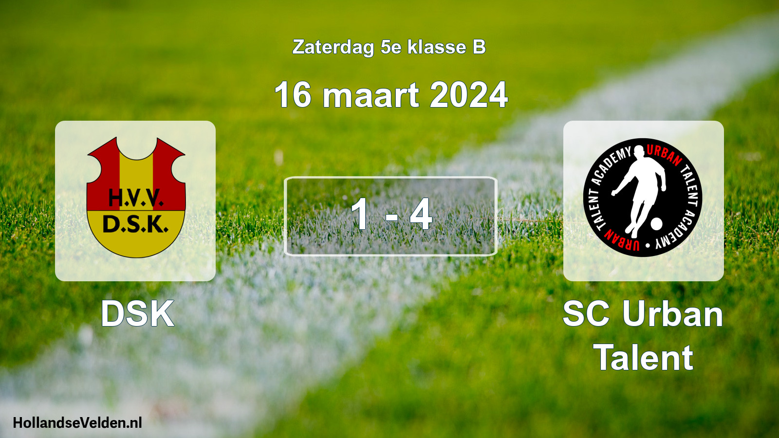 Total number of matches played: DSK - SC Urban Talent 1 - 4 (16 March 2024)