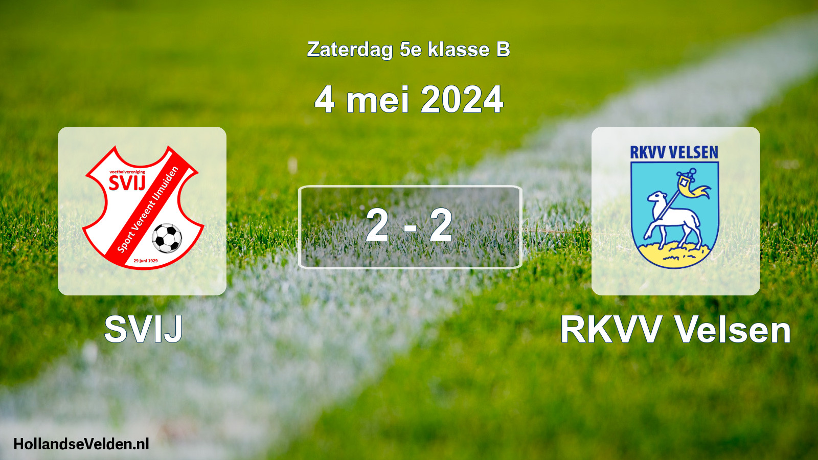 Total number of matches played: SVIJ - RKVV Velsen 2 - 2 (4 May 2024)