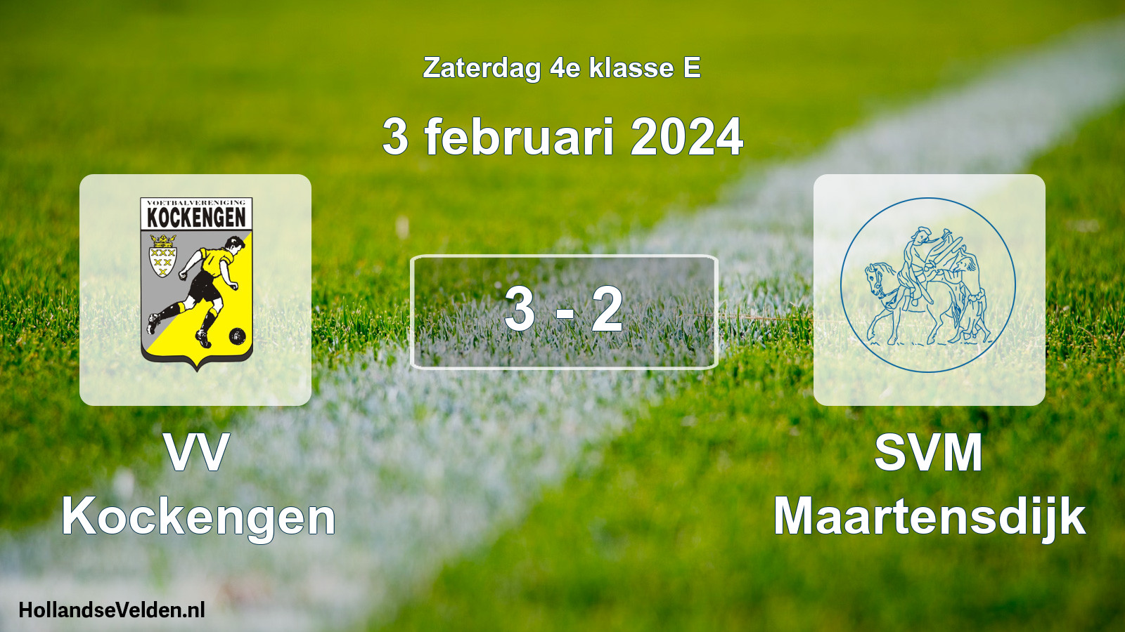 Total number of matches played: VV Kockengen - SVM Maartensdijk 3 - 2 (3 February 2024)