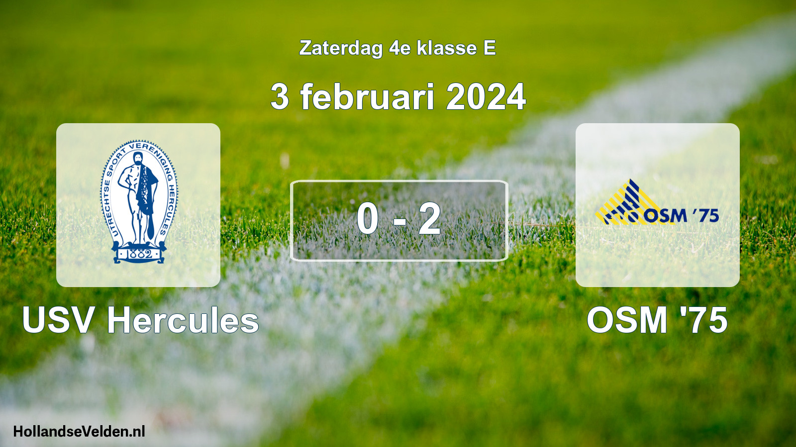 Total number of matches played: USV Hercules - OSM '75 0 - 2 (3 February 2024)