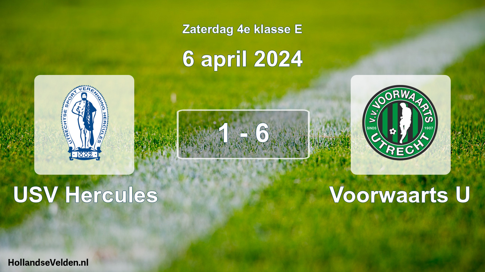 Total number of matches played: USV Hercules - Voorwaarts U 1 - 6 (6 April 2024)
