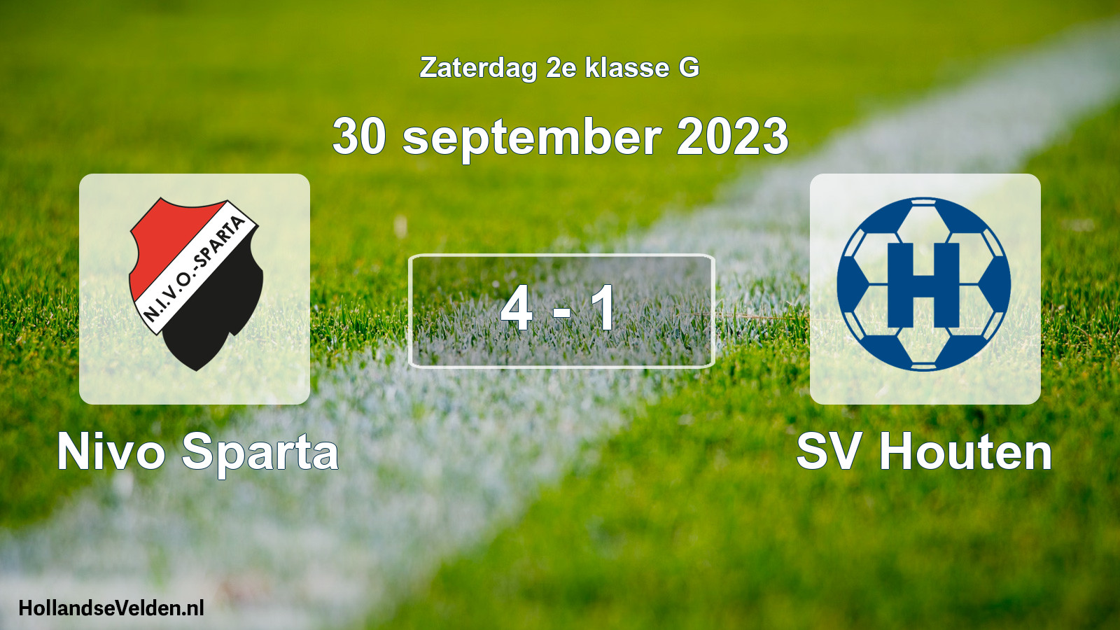 Total number of matches played: Nivo Sparta - SV Houten 4 - 1 (30 September 2023)