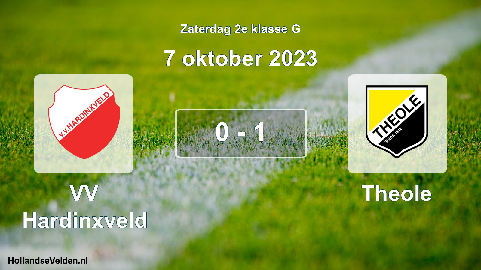 Total number of matches played: VV Hardinxveld - Theole 0 - 1 (7 October 2023)