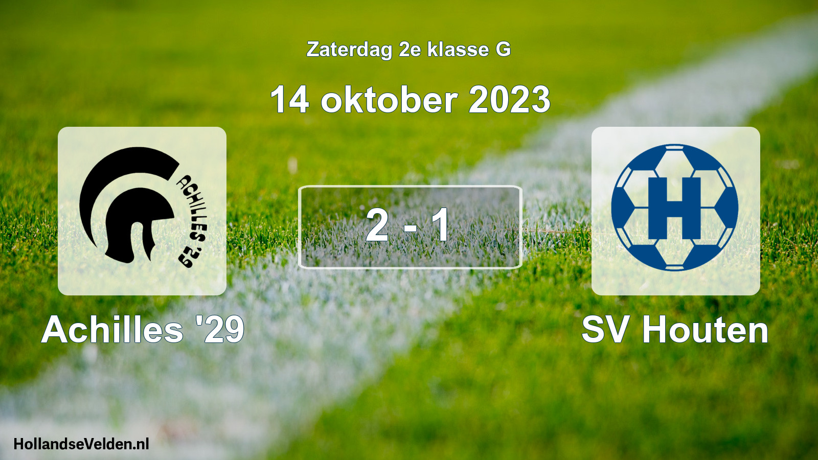 Total number of matches played: Achilles '29 - SV Houten 2 - 1 (14 October 2023)