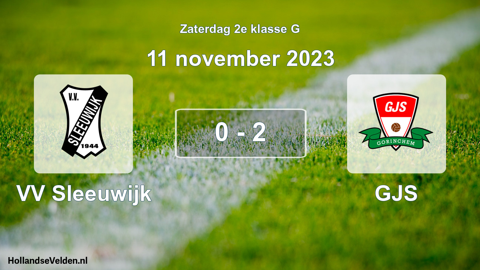 Total number of matches played: VV Sleeuwijk - GJS 0 - 2 (11 November 2023)