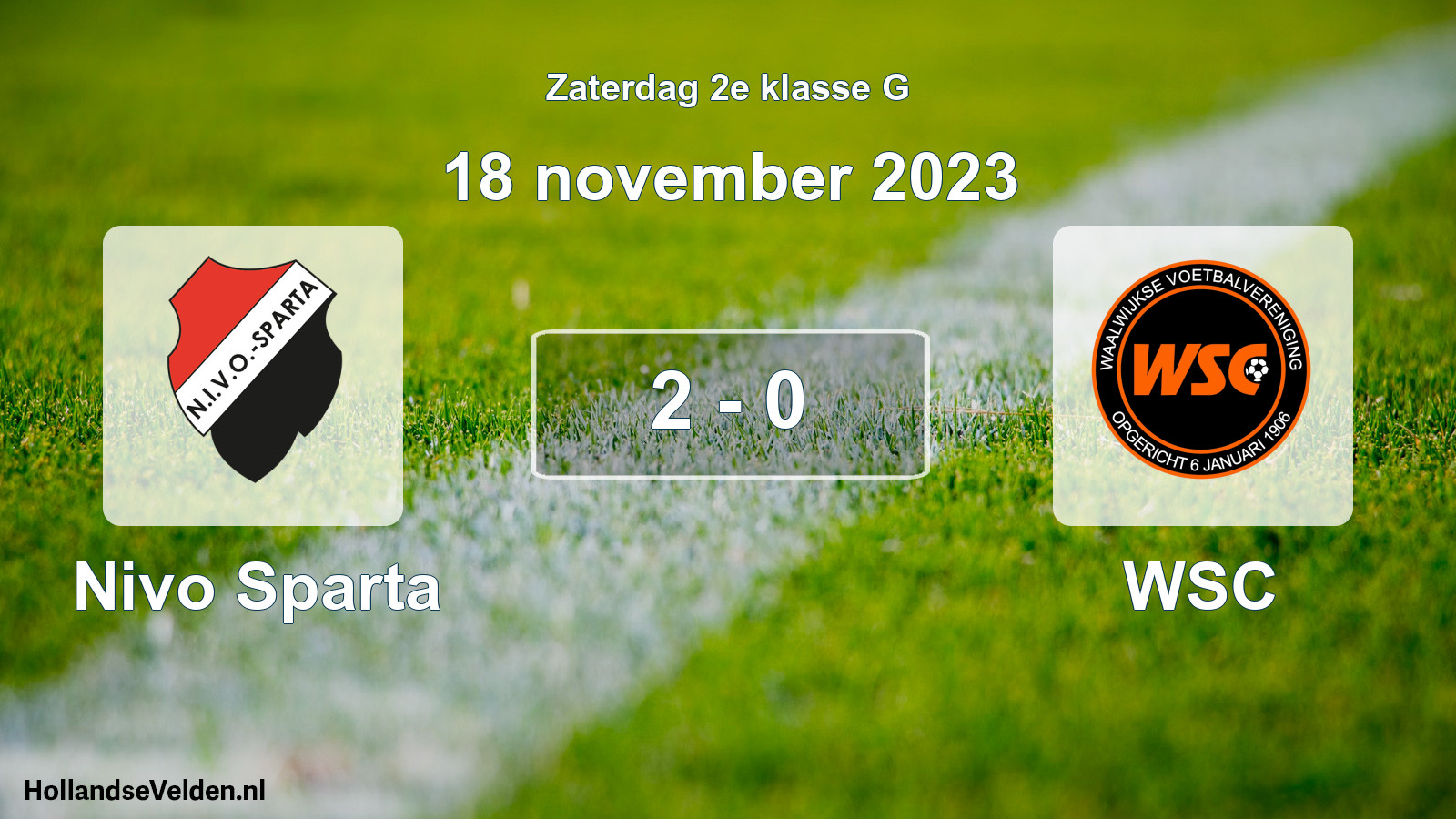 Total number of matches played: Nivo Sparta - WSC 2 - 0 (18 November 2023)