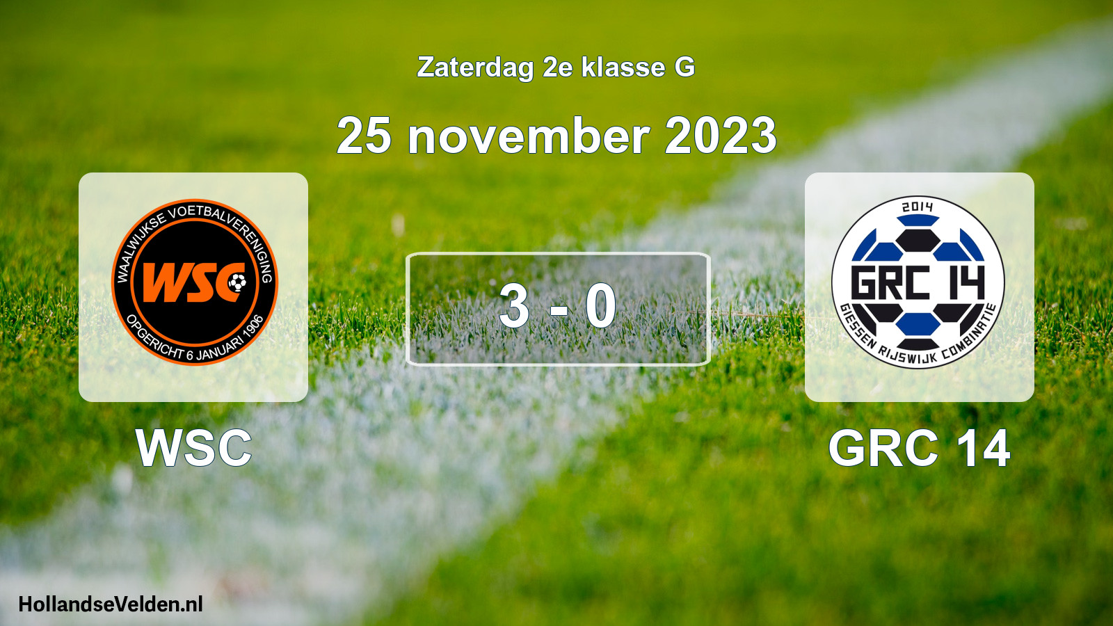 Total number of matches played: WSC - GRC 14 3 - 0 (25 November 2023)
