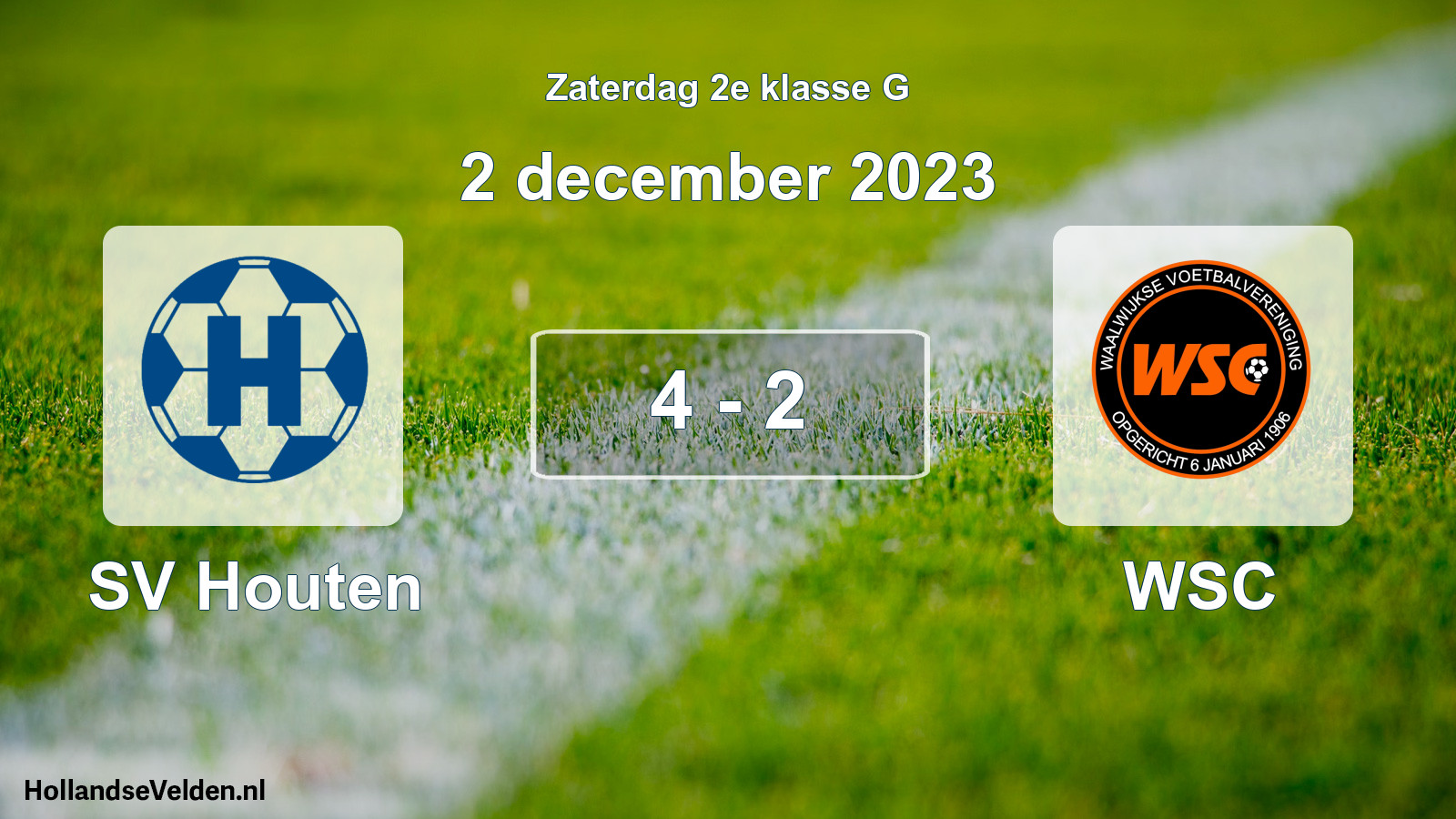 Total number of matches played: SV Houten - WSC 4 - 2 (2 December 2023)