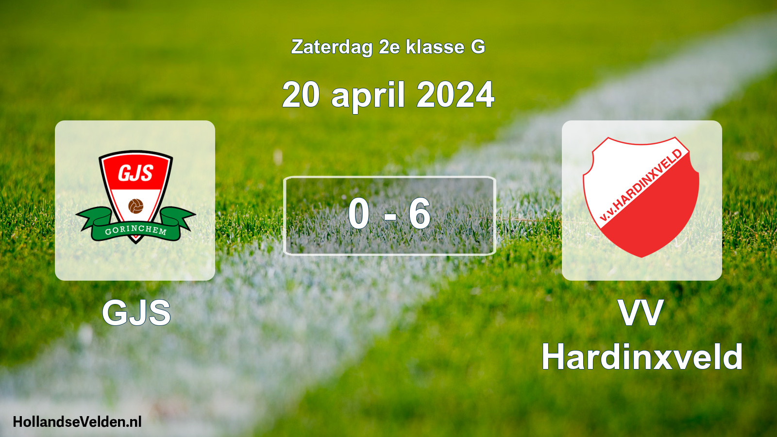 Total number of matches played: GJS - VV Hardinxveld 0 - 6 (20 April 2024)