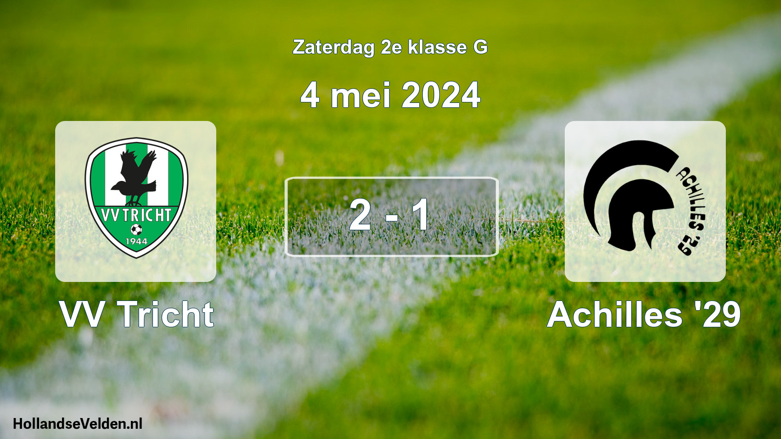 Total number of matches played: VV Tricht - Achilles '29 2 - 1 (4 May 2024)