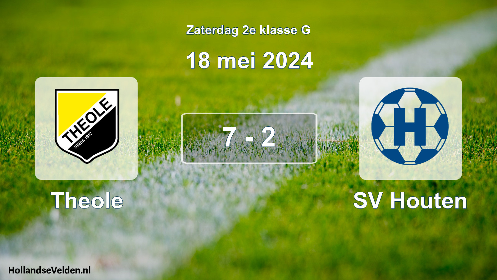 Total number of matches played: Theole - SV Houten 7 - 2 (18 May 2024)
