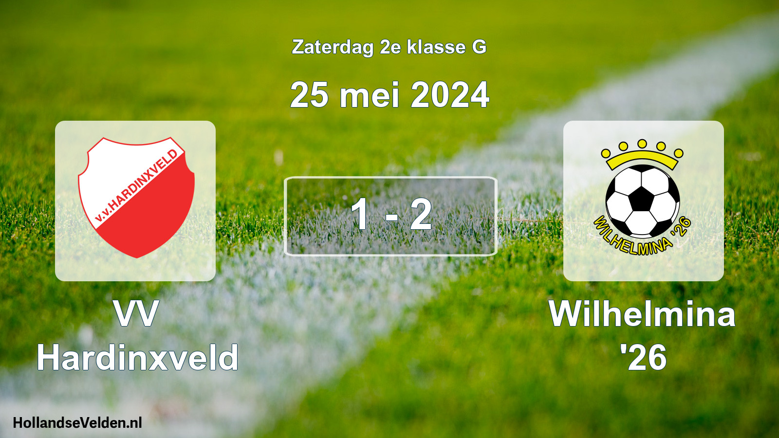 Total number of matches played: VV Hardinxveld - Wilhelmina '26 1 - 2 (25 May 2024)