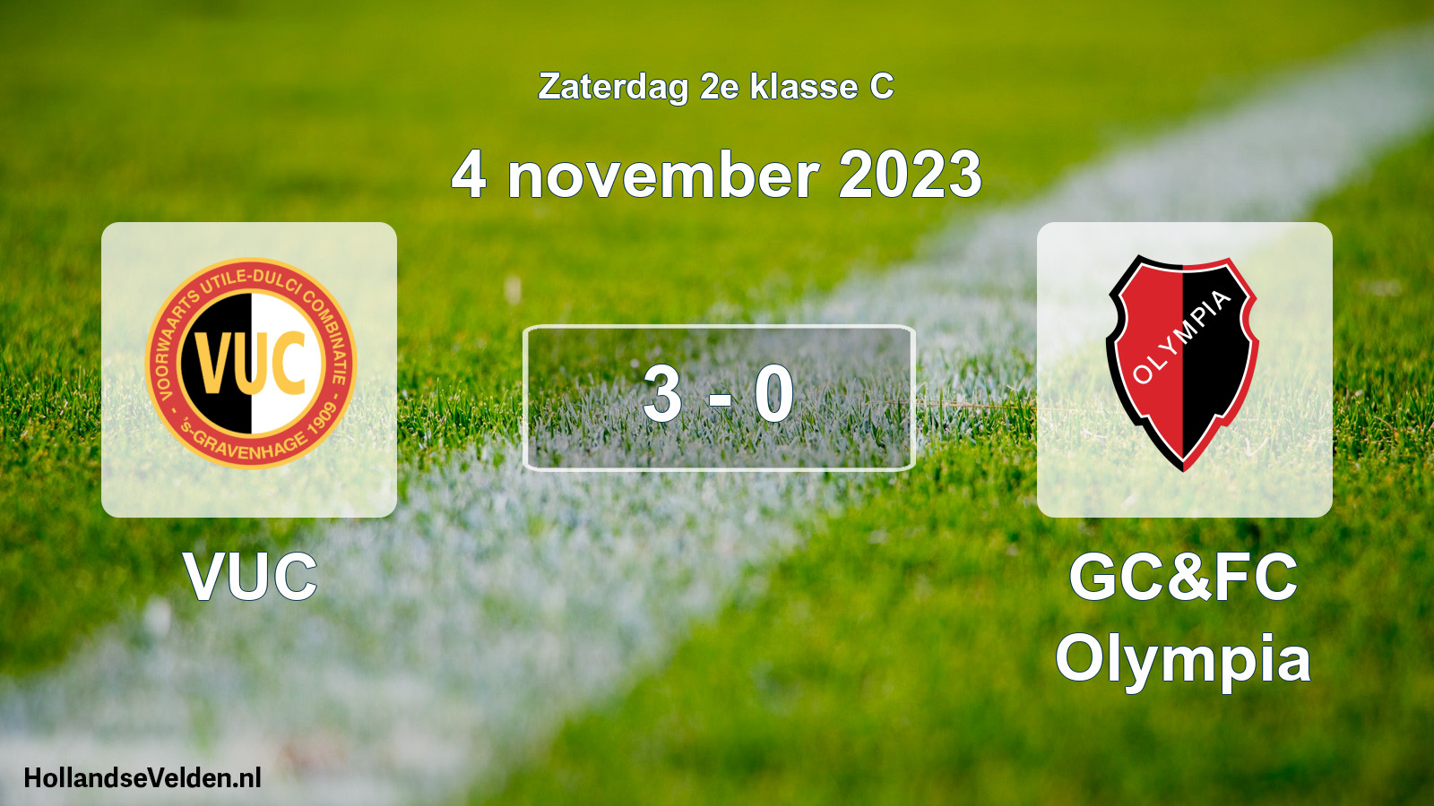 Total number of matches played: VUC - GC&FC Olympia 3 - 0 (4 November 2023)