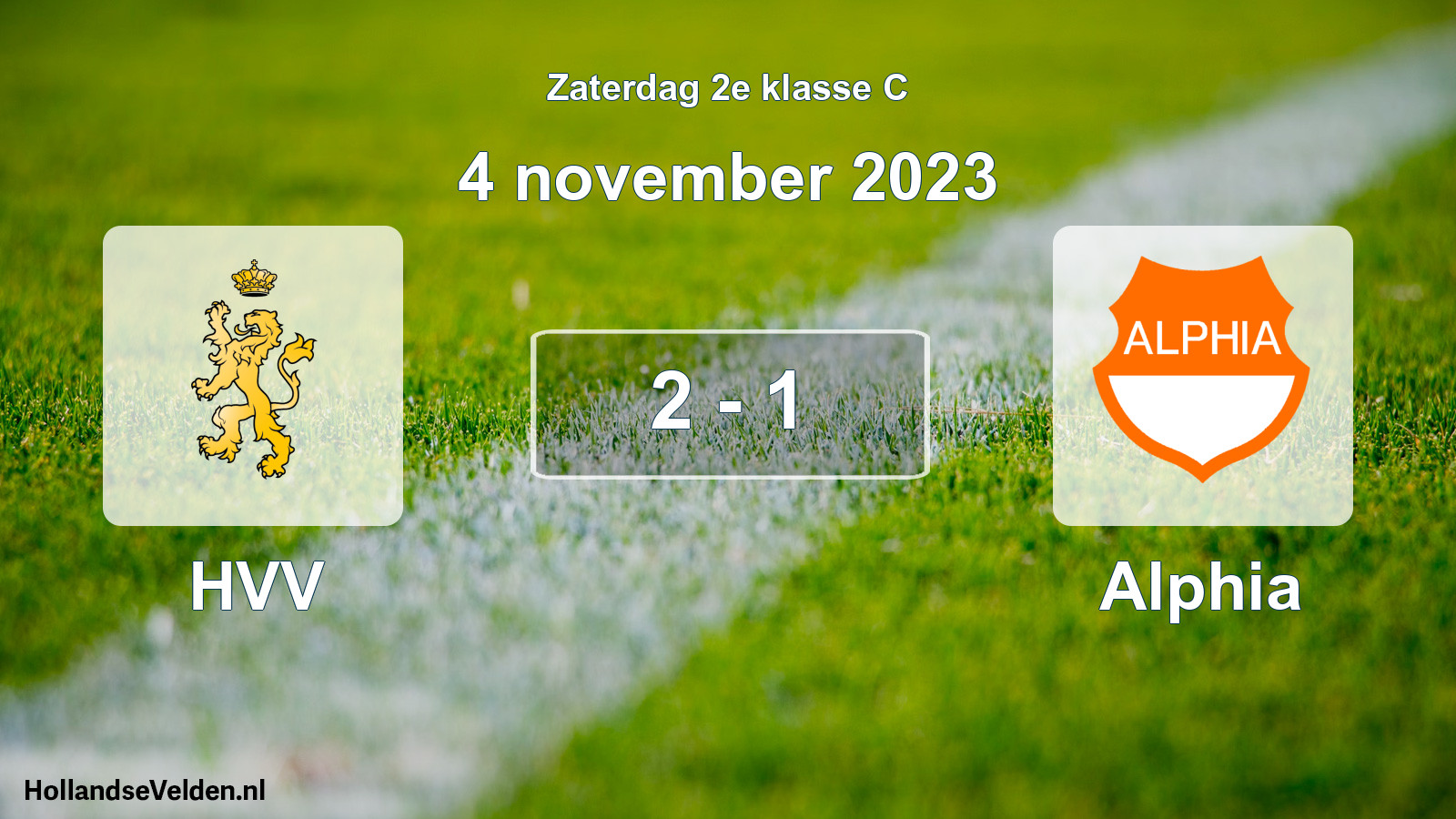 Total number of matches played: HVV - Alphia 2 - 1 (4 November 2023)