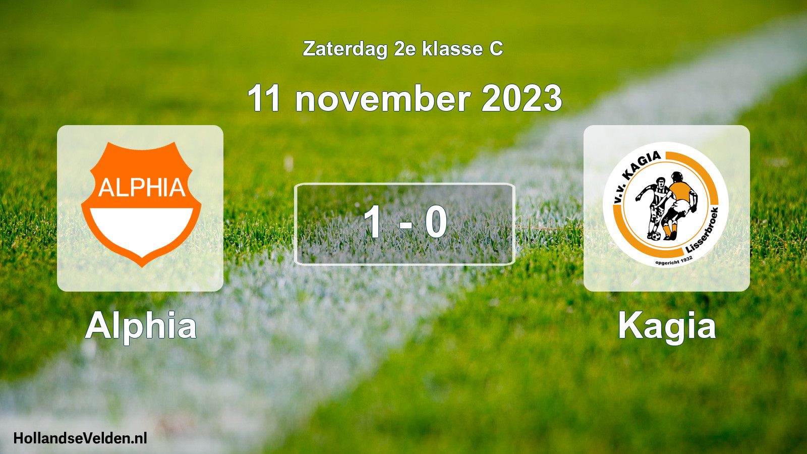 Total number of matches played: Alphia - Kagia 1 - 0 (11 November 2023)