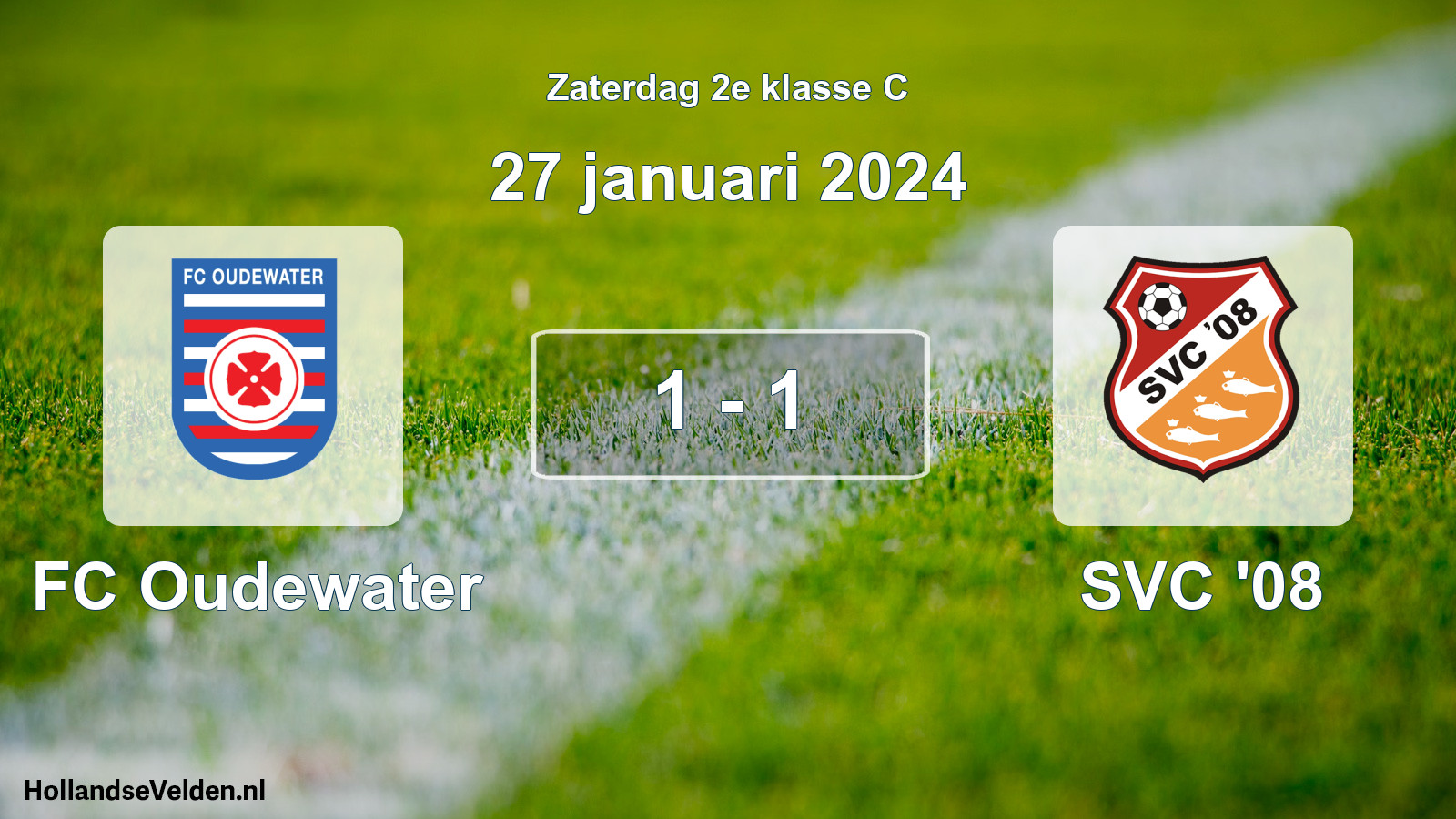Total number of matches played: FC Oudewater - SVC '08 1 - 1 (27 January 2024)