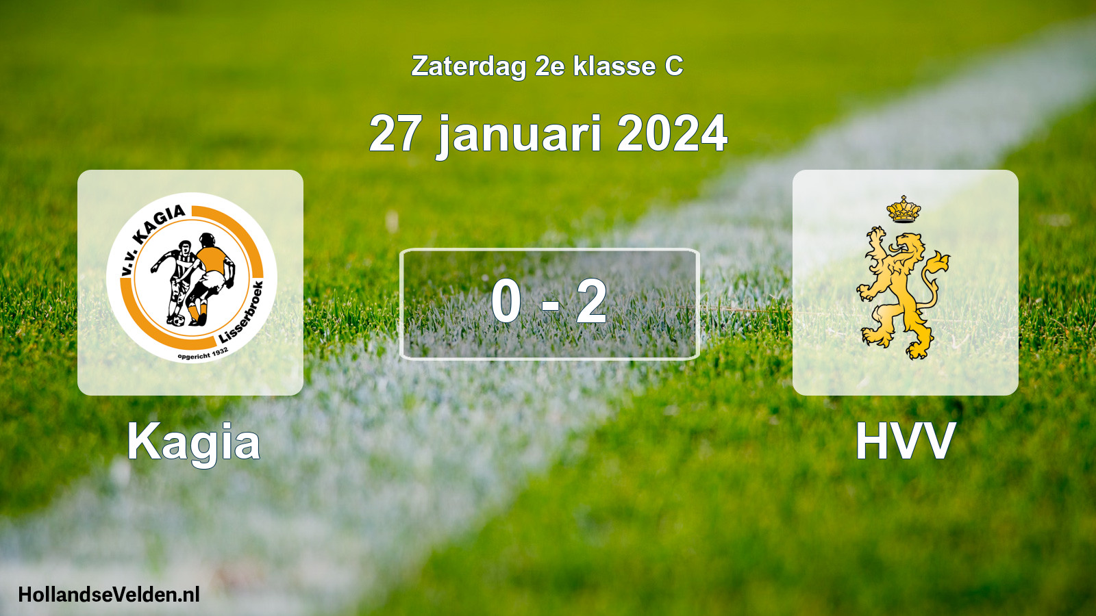 Total number of matches played: Kagia - HVV 0 - 2 (27 January 2024)
