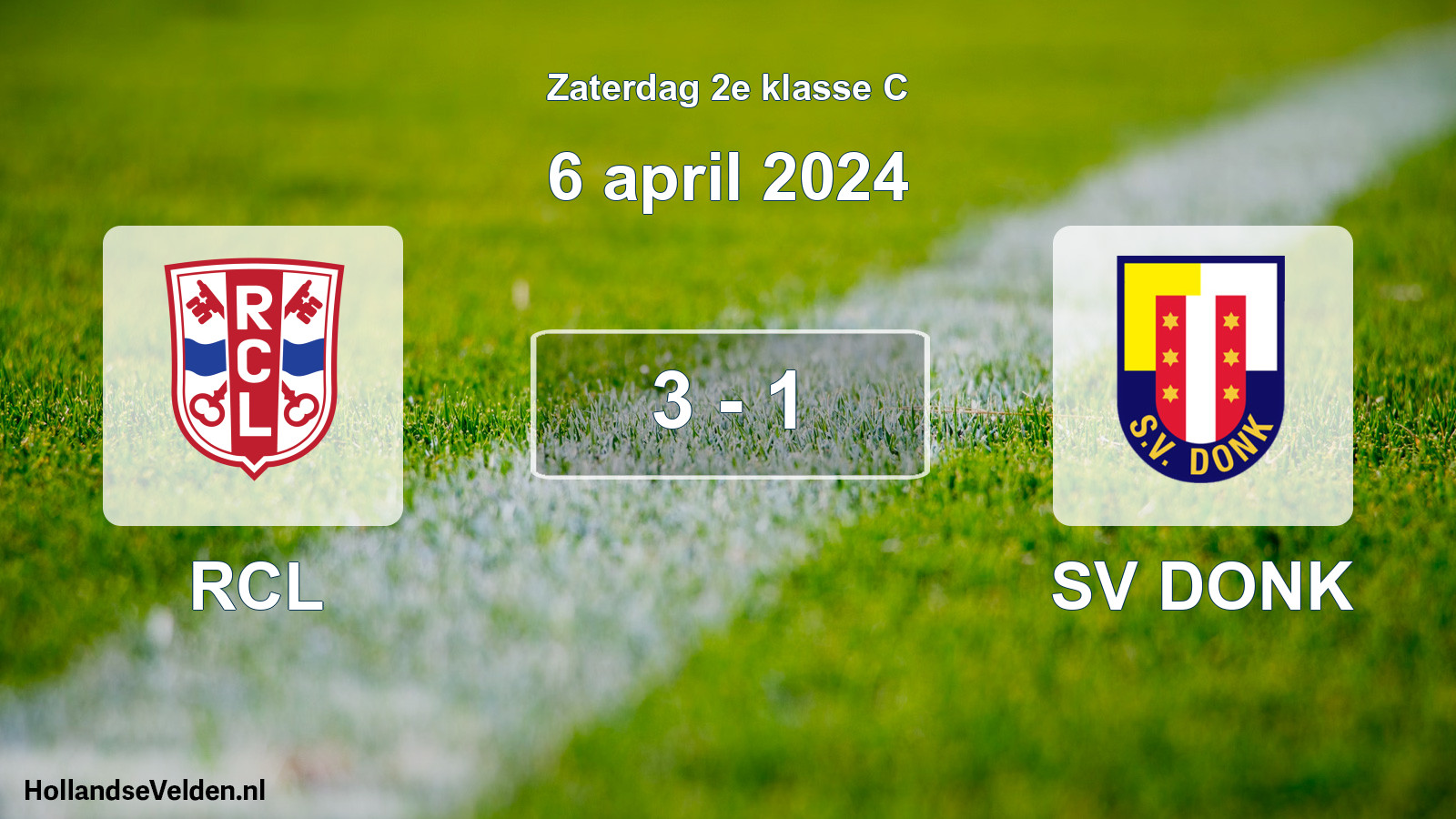 Total number of matches played: RCL - SV DONK 3 - 1 (6 April 2024)