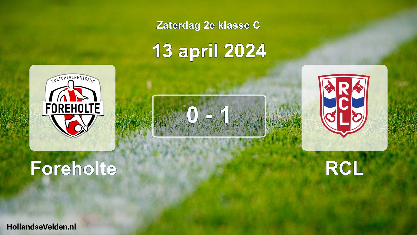 Total number of matches played: Foreholte - RCL 0 - 1 (13 April 2024)