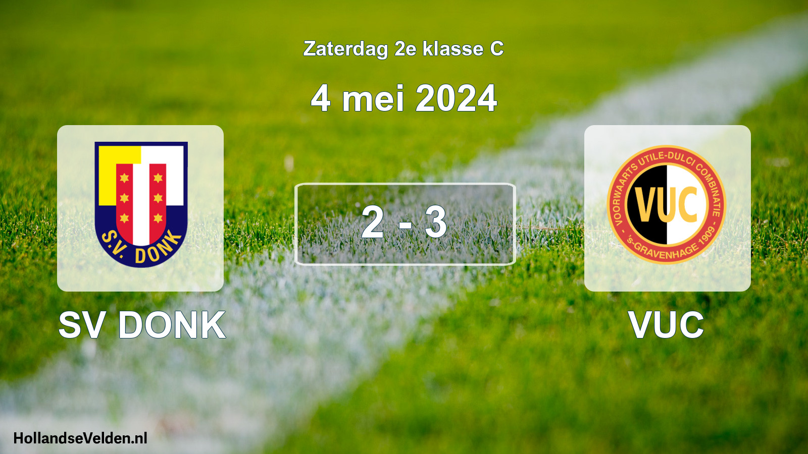 Total number of matches played: SV DONK - VUC 2 - 3 (4 May 2024)