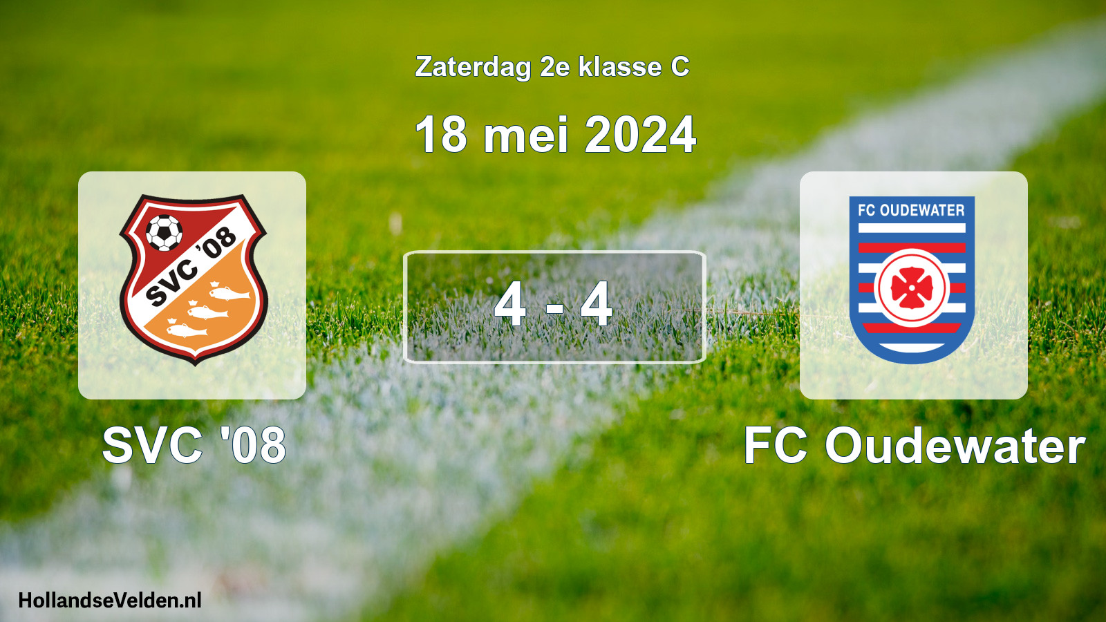 Total number of matches played: SVC '08 - FC Oudewater 4 - 4 (18 May 2024)