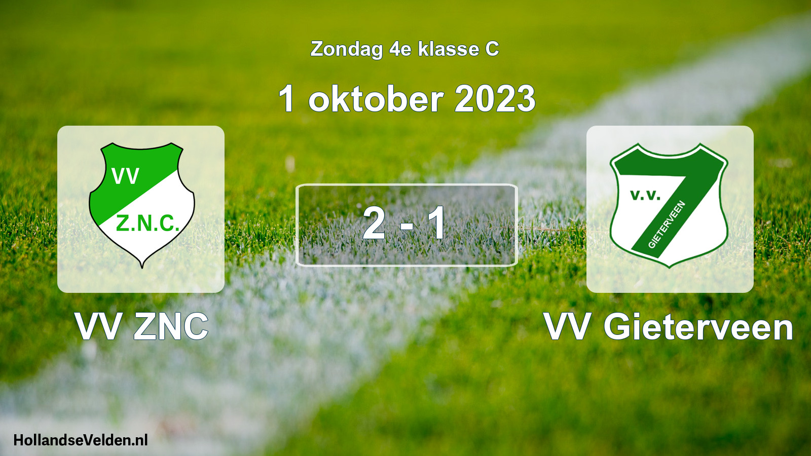Total number of matches played: VV ZNC - VV Gieterveen 2 - 1 (1 October 2023)