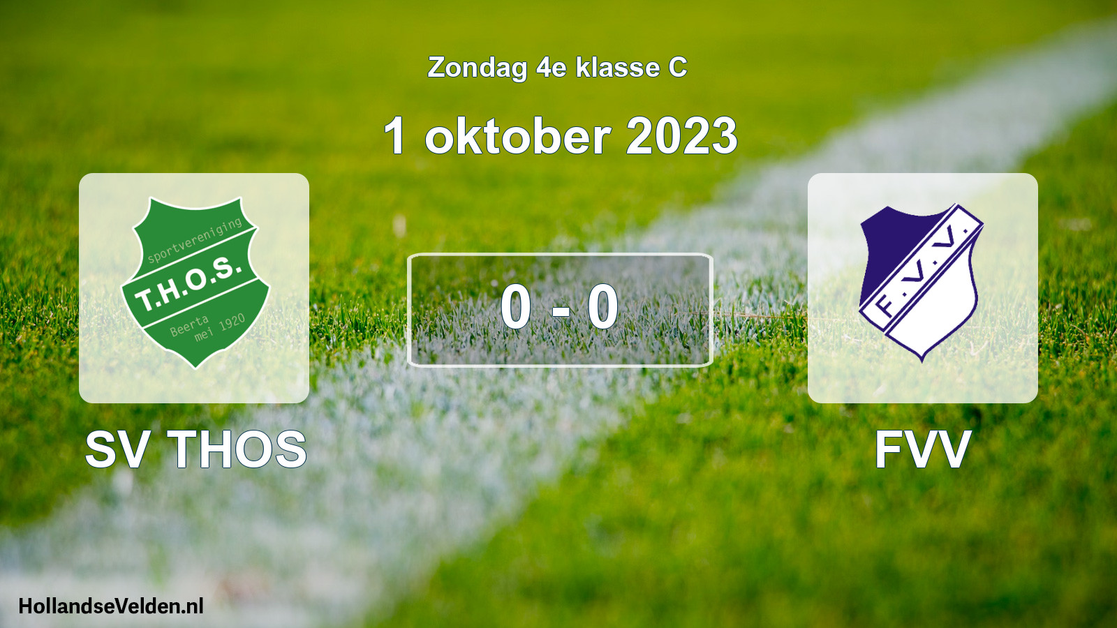 Total number of matches played: SV THOS - FVV 0 - 0 (1 October 2023)