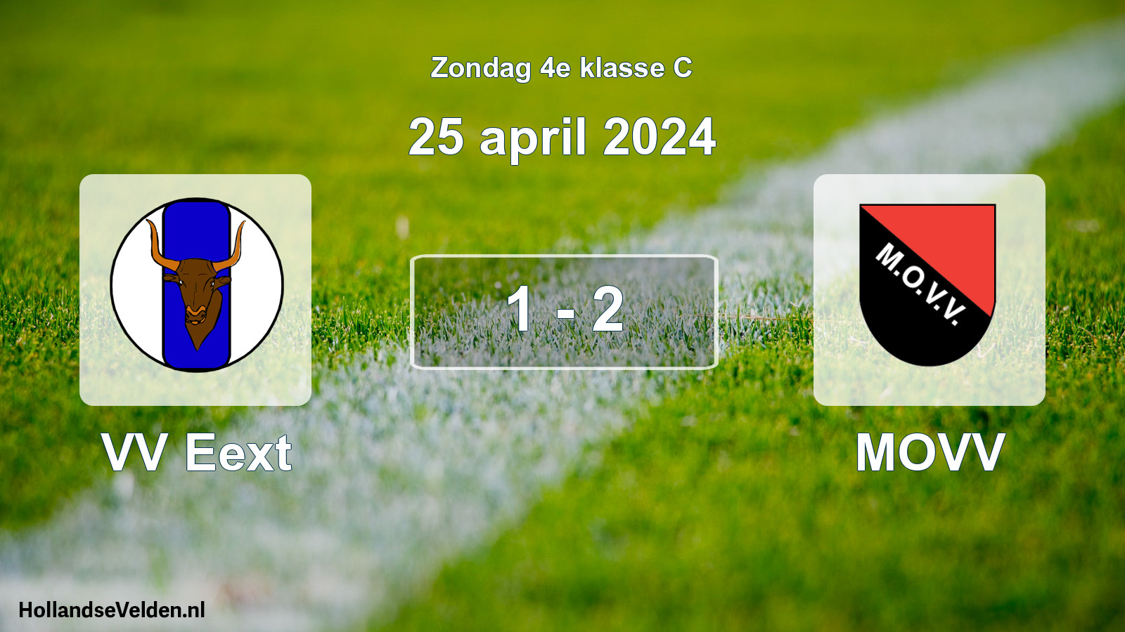Total number of matches played: VV Eext - MOVV 1 - 2 (25 April 2024)