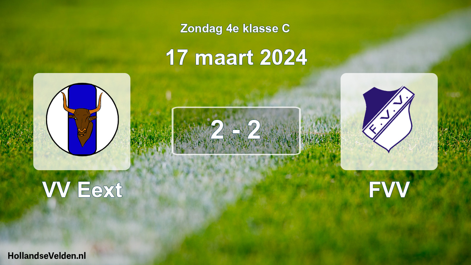 Total number of matches played: VV Eext - FVV 2 - 2 (17 March 2024)