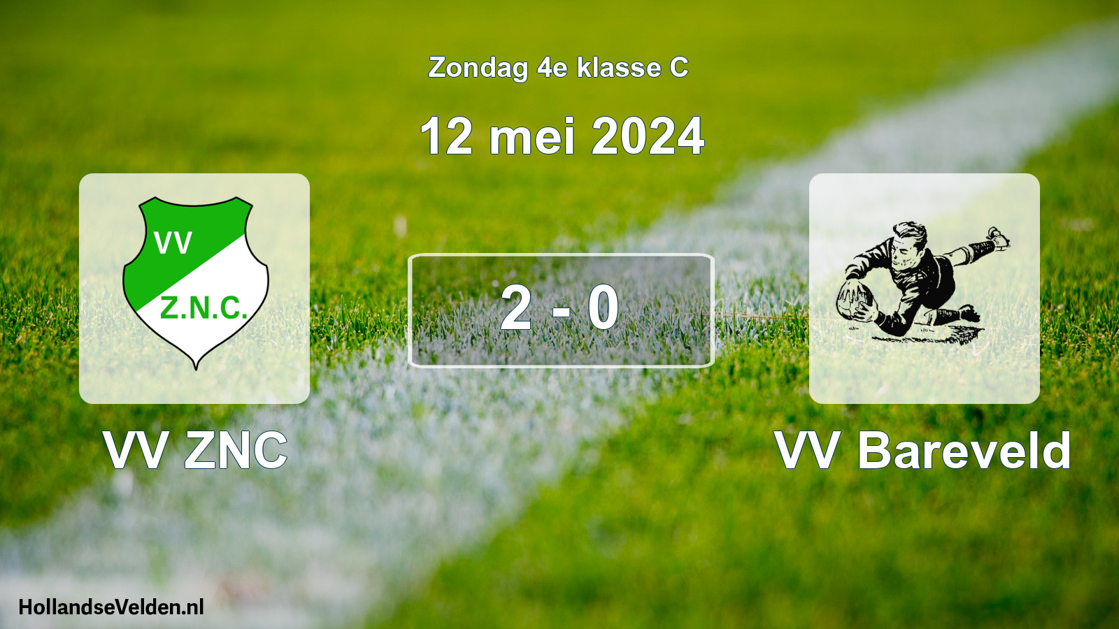Total number of matches played: VV ZNC - VV Bareveld 2 - 0 (12 May 2024)