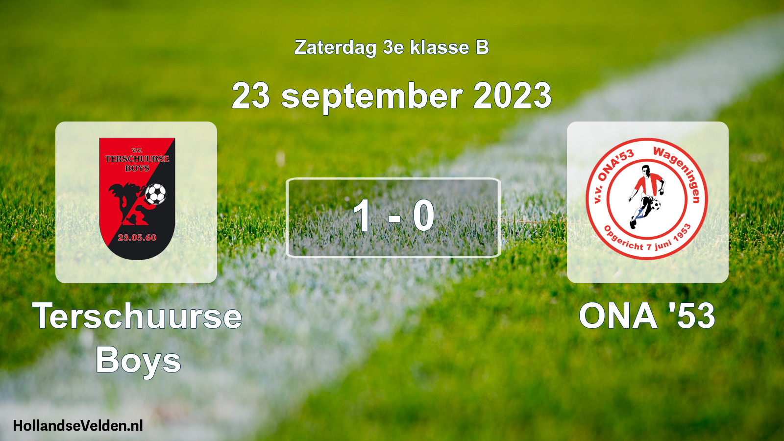 Total number of matches played: Terschuurse Boys - ONA '53 1 - 0 (23 September 2023)