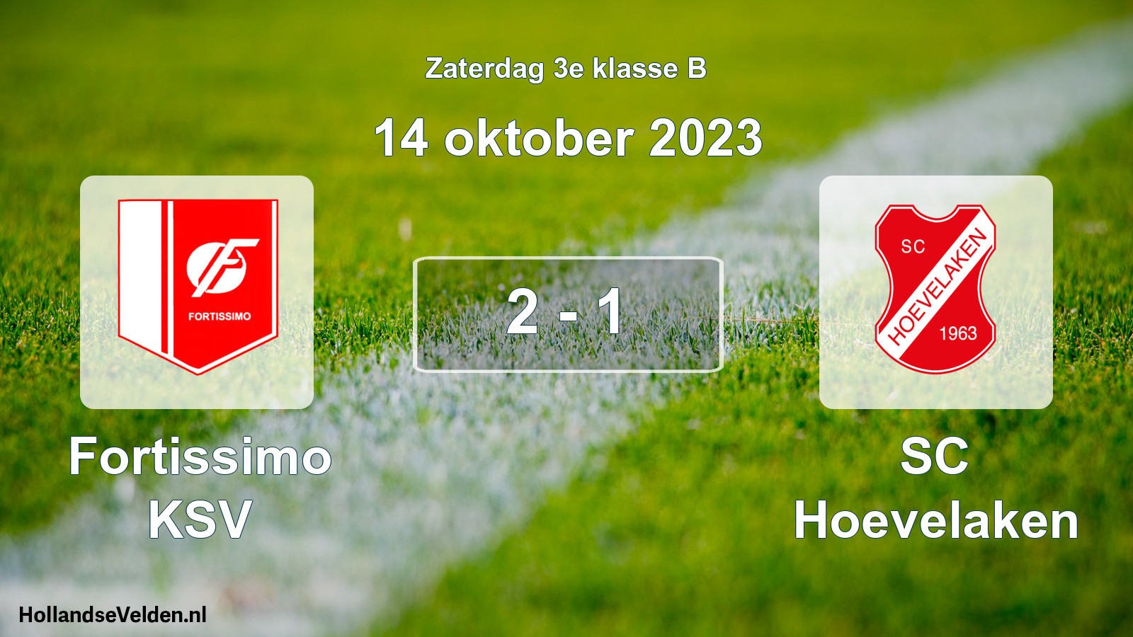 Total number of matches played: Fortissimo KSV - SC Hoevelaken 2 - 1 (14 October 2023)