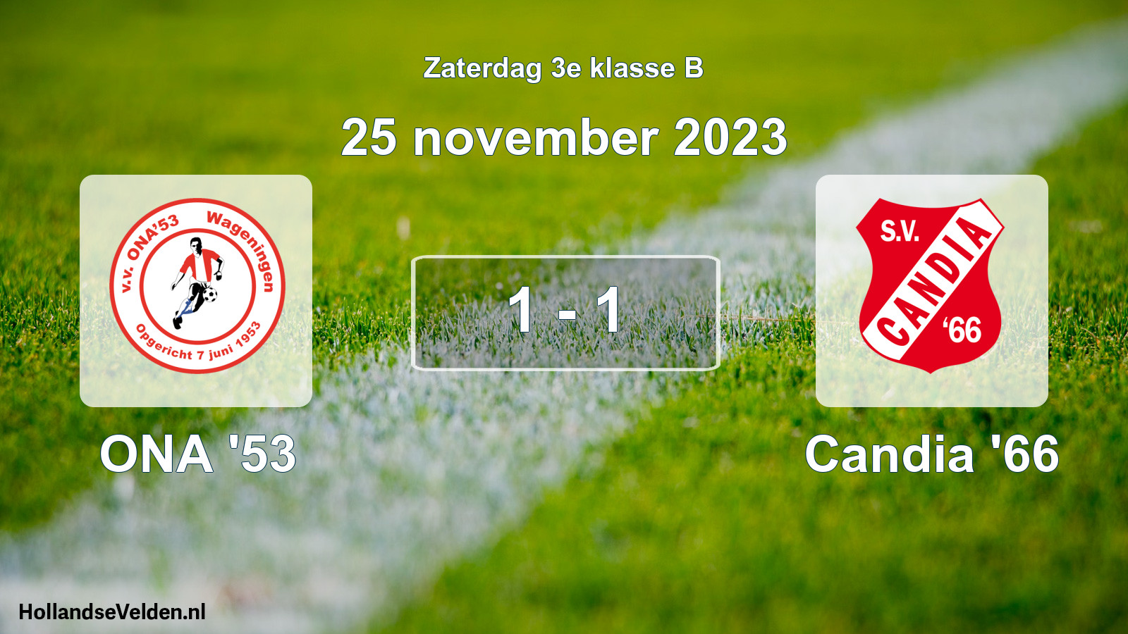 Total number of matches played: ONA '53 - Candia '66 1 - 1 (25 November 2023)