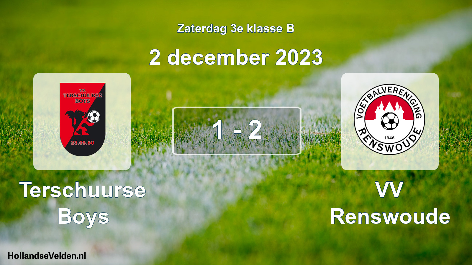Total number of matches played: Terschuurse Boys - VV Renswoude 1 - 2 (2 December 2023)