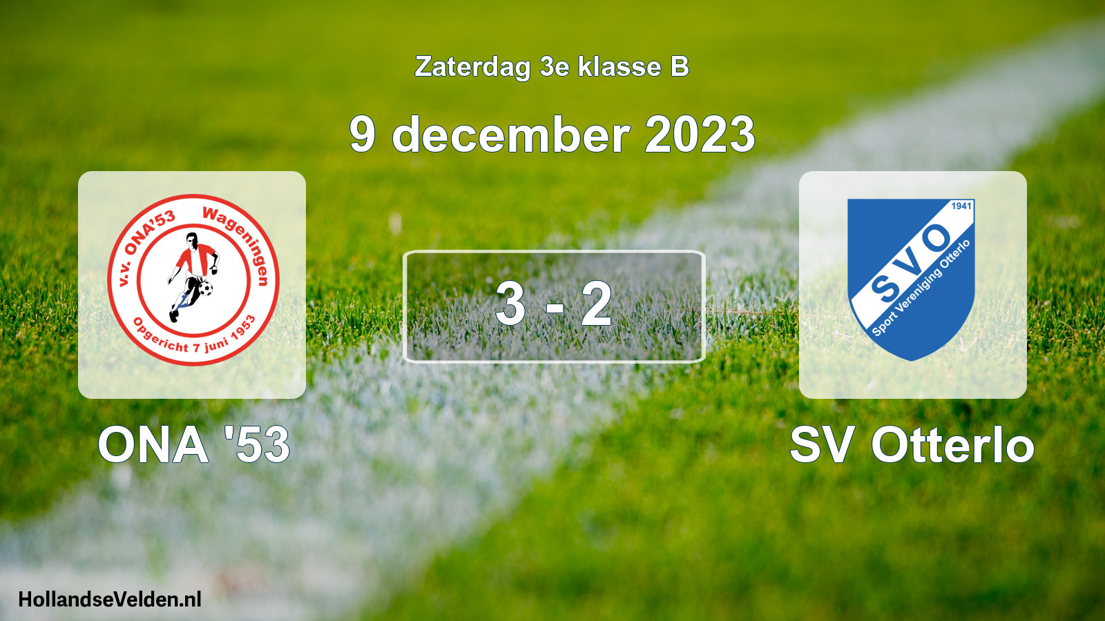 Total number of matches played: ONA '53 - SV Otterlo 3 - 2 (9 December 2023)