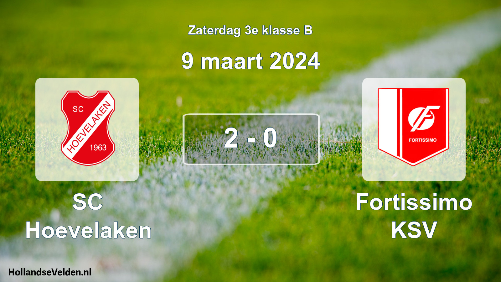 Total number of matches played: SC Hoevelaken - Fortissimo KSV 2 - 0 (9 March 2024)