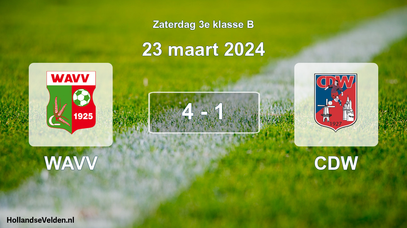 Total number of matches played: WAVV - CDW 4 - 1 (23 March 2024)