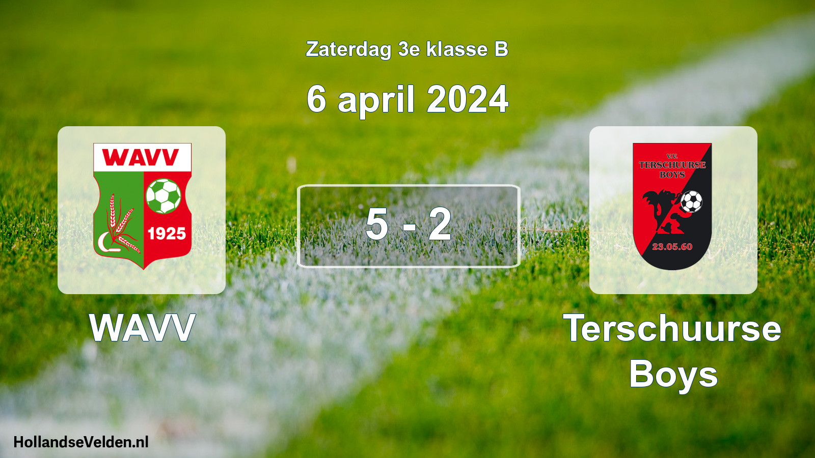 Total number of matches played: WAVV - Terschuurse Boys 5 - 2 (6 April 2024)