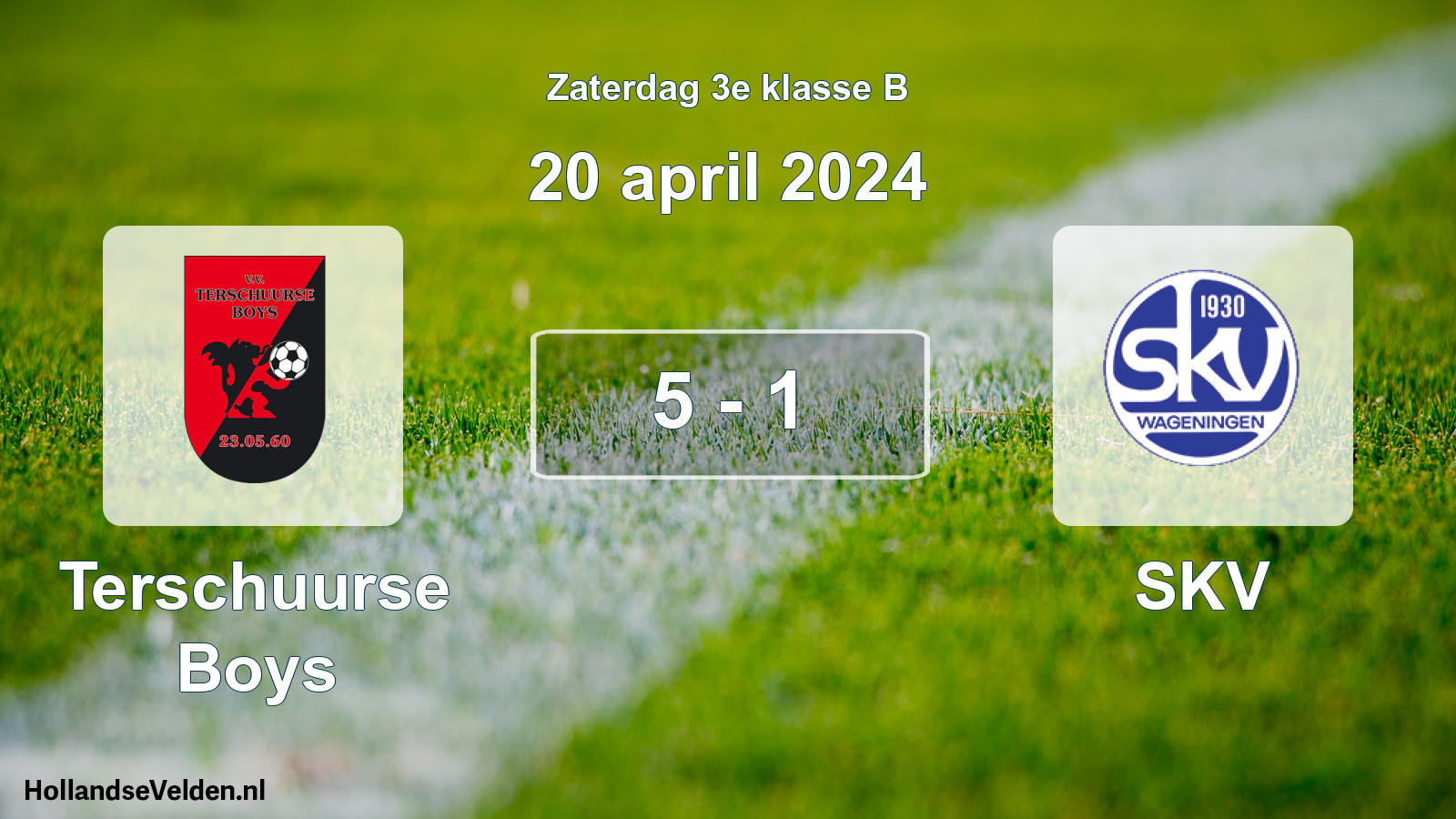 Total number of matches played: Terschuurse Boys - SKV 5 - 1 (20 April 2024)