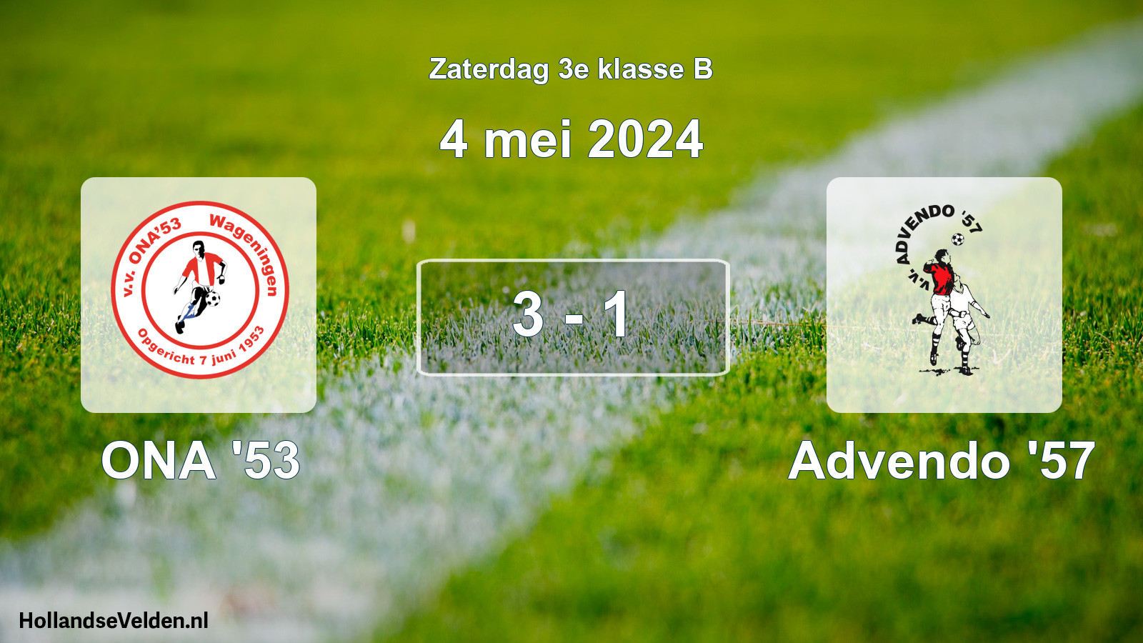 Total number of matches played: ONA '53 - Advendo '57 3 - 1 (4 May 2024)