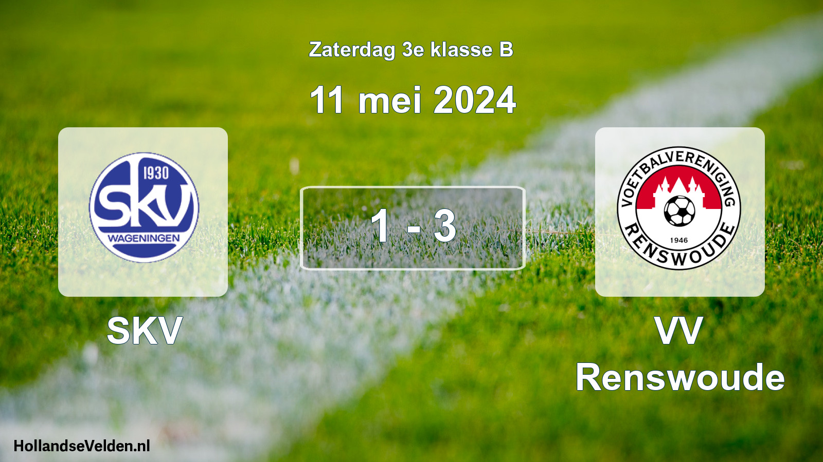 Total number of matches played: SKV - VV Renswoude 1 - 3 (11 May 2024)