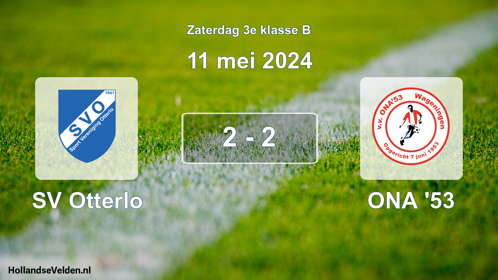 Total number of matches played: SV Otterlo - ONA '53 2 - 2 (11 May 2024)