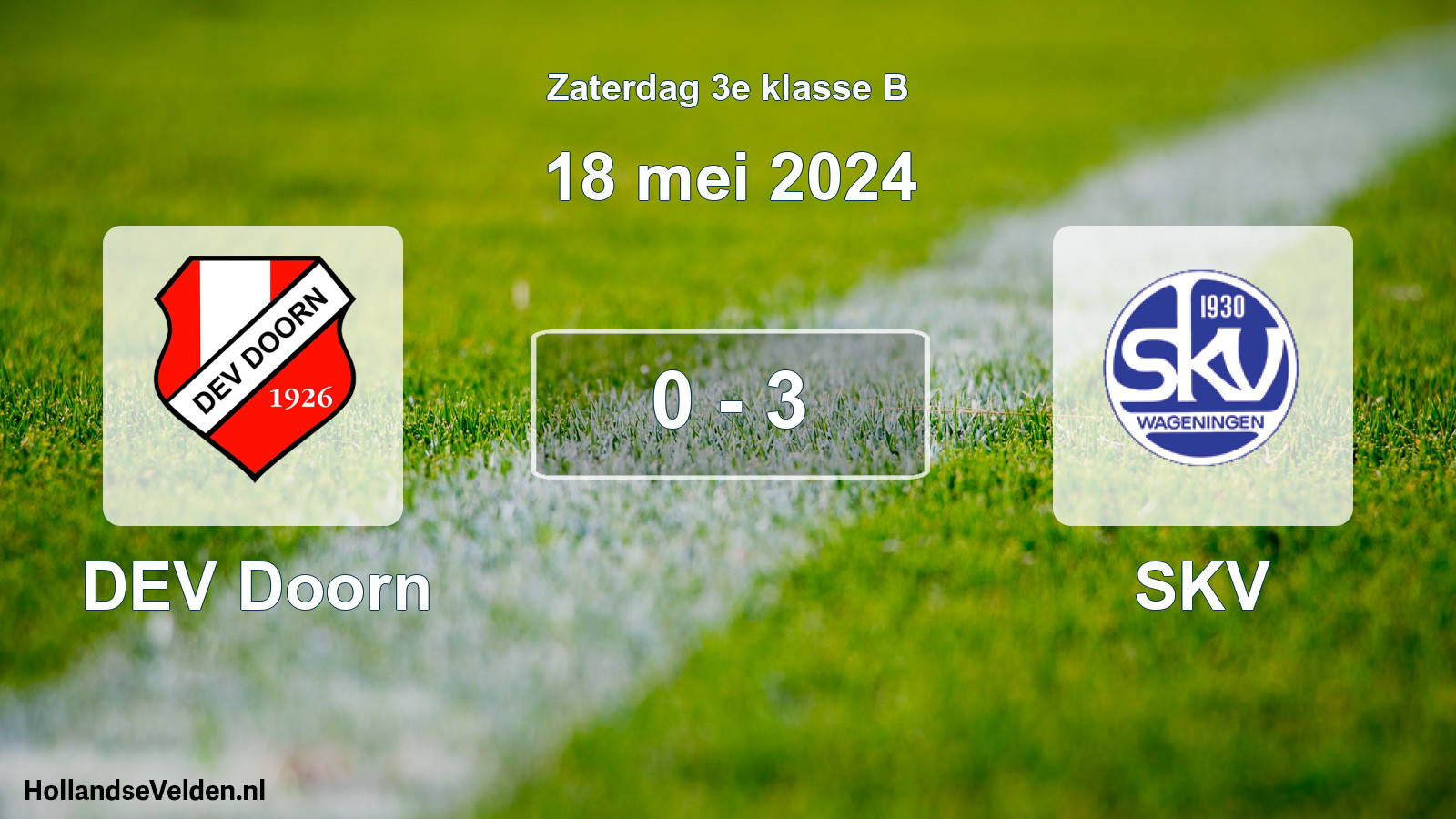 Total number of matches played: DEV Doorn - SKV 0 - 3 (18 May 2024)