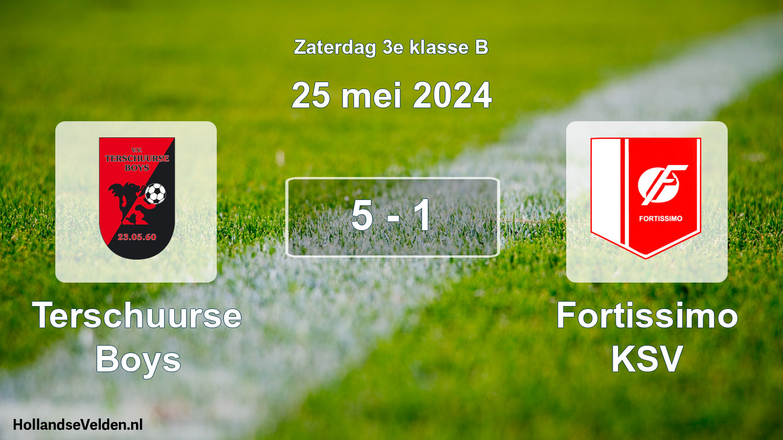 Total number of matches played: Terschuurse Boys - Fortissimo KSV 5 - 1 (25 May 2024)