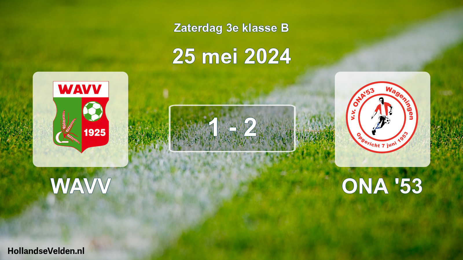 Total number of matches played: WAVV - ONA '53 1 - 2 (25 May 2024)