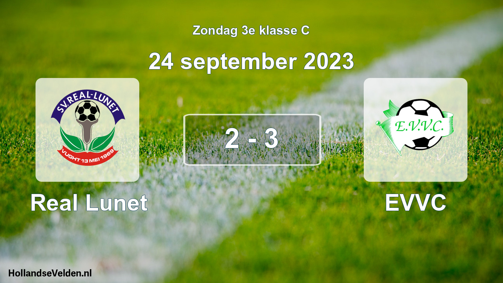 Total number of matches played: Real Lunet - EVVC 2 - 3 (24 September 2023)