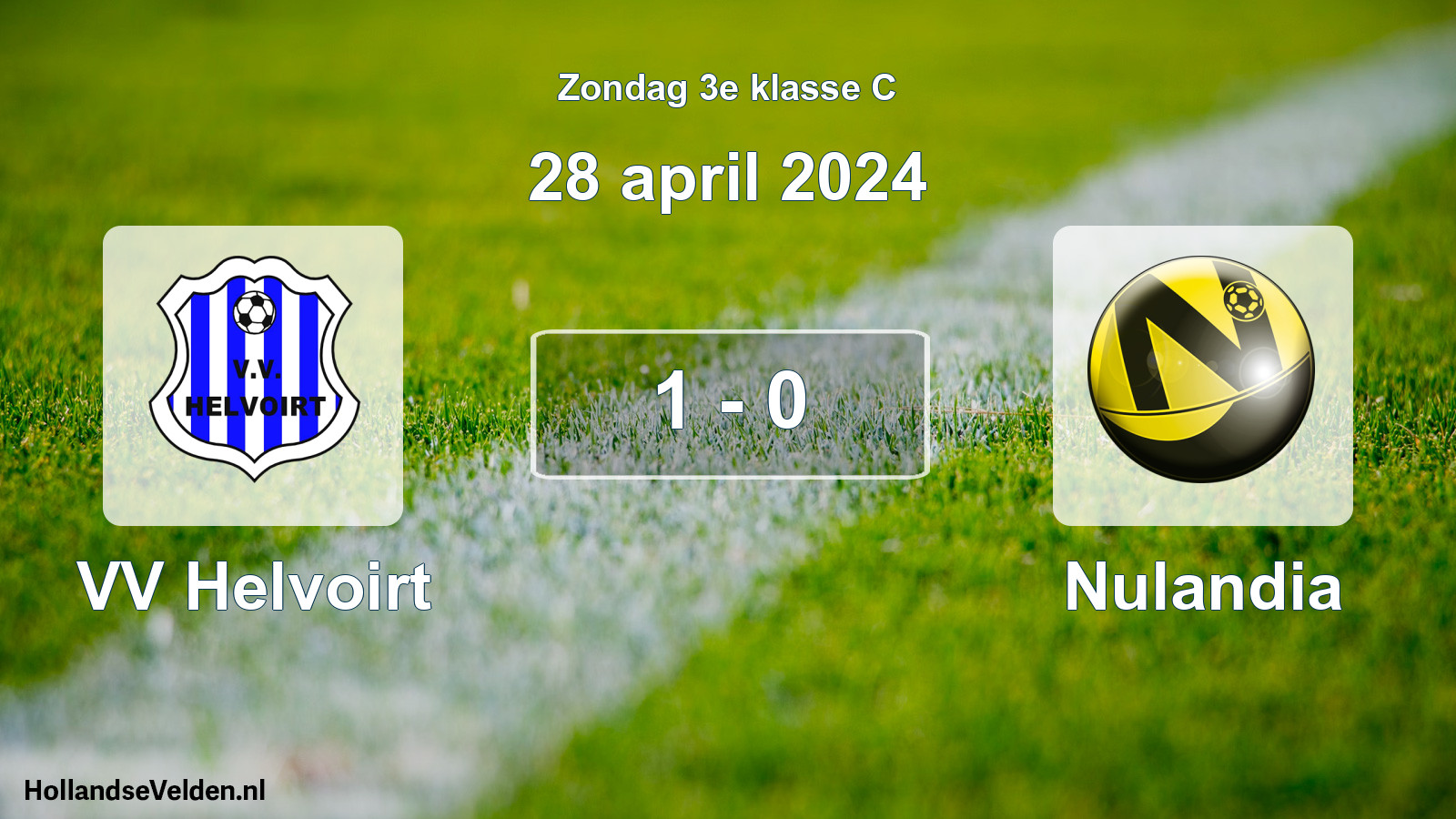 Total number of matches played: VV Helvoirt - Nulandia 1 - 0 (28 April 2024)